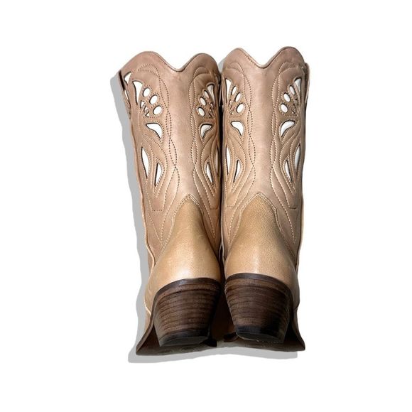 Free People Rancho Mirage Embroidered Western Leather Boots - Picture 4 of 9